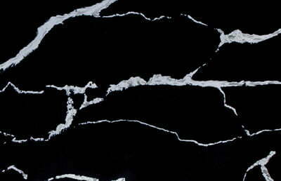 Calacatta black quartz veins pattern 1