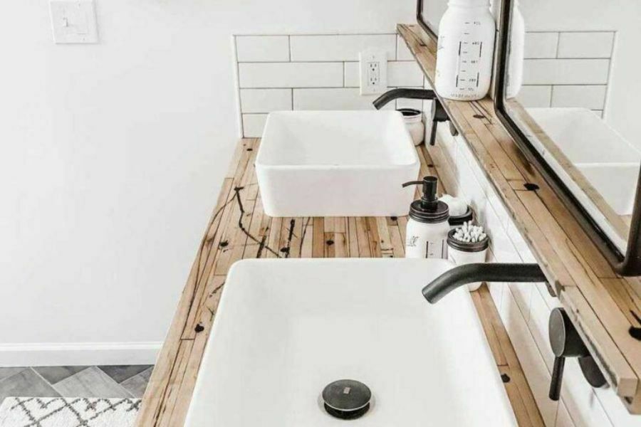 Rustic and modern bathrooms 10