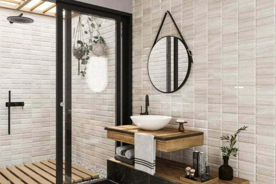 Rustic and modern bathrooms 12