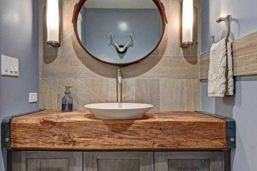 Rustic and modern bathrooms 9